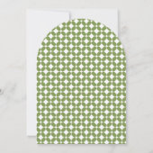 Gebogene Wildblumen-Hochzeit Einladung (Rückseite)