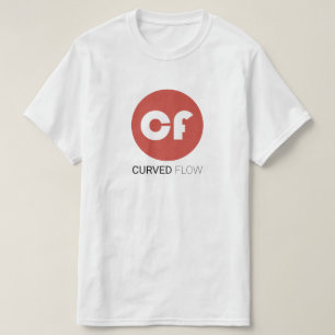 Gebogener FLUSS Logo-T - Shirt