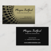 Gebogener Punkt-Marketings-Berater Visitenkarte (Vorne/Hinten)