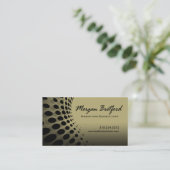 Gebogener Punkt-Marketings-Berater Visitenkarte (Stehend Vorderseite)