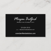 Gebogener Punkt-Marketings-Berater Visitenkarte (Rückseite)