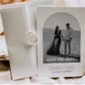 Gebogener Save The Date Herz Einladung