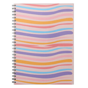 Gebogenes Linien Notizbuch Notizblock