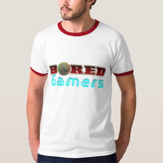 Gebohrte Gamers - beringter T - Shirt (Vorderseite)