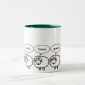 Gebohrte Schafe Zweifarbige Tasse (Mittel)