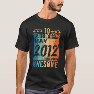 Geboren 10. Geburtstag Mai 2012 10 Jahre großartig T-Shirt