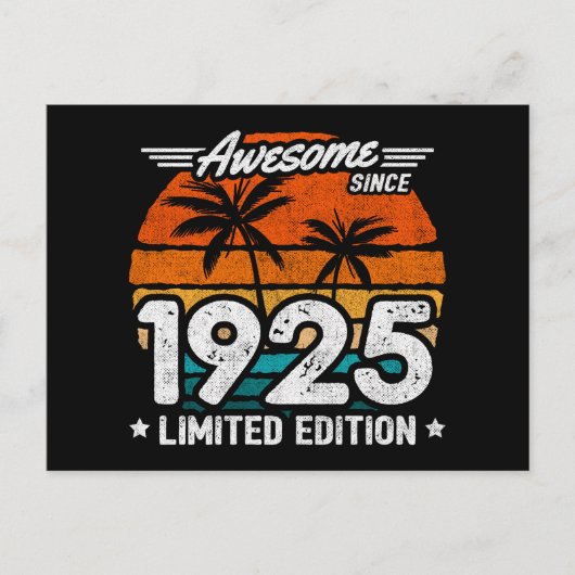 Geboren 1925 Limited Edition Retro Phantastisch se Postkarte (Vorderseite)