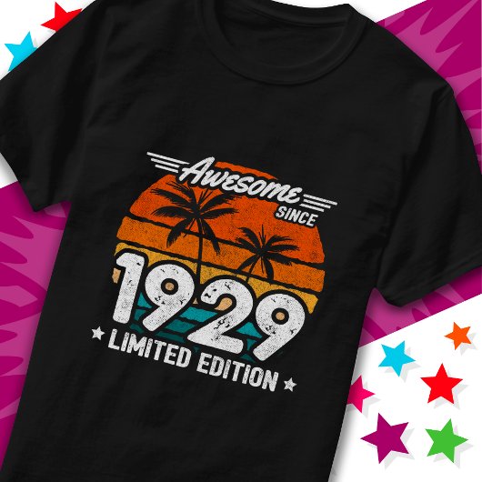 Geboren 1929 Limited Edition Retro Phantastisch se T-Shirt