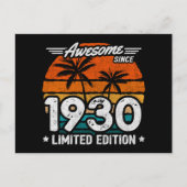 Geboren 1930 limitierte Auflage Retro Phantastisch Postkarte (Vorderseite)