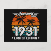 Geboren 1931 Limited Edition Retro Phantastisch se Postkarte (Vorderseite)