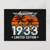 Geboren 1933 Limited Edition Retro Phantastisch se Postkarte (Vorderseite)