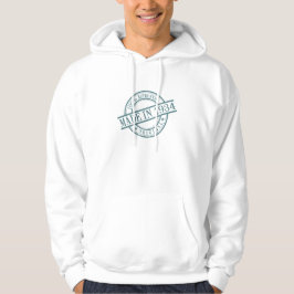 Geboren 1934 Grüne Runde Gummi Briefmarke Hoodie