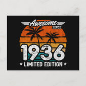 Geboren 1936 Limited Edition Retro Phantastisch se Postkarte (Vorderseite)