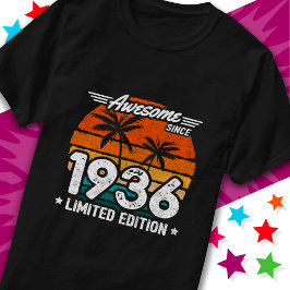 Geboren 1936 Limited Edition Retro Phantastisch se T-Shirt