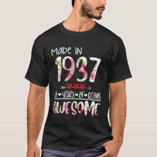Geboren 1937 86 Jahre alt 1937 86. Geburtstag T-Shirt