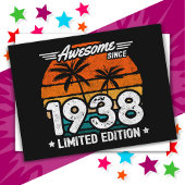 Geboren 1938 Limited Edition Retro Phantastisch se Postkarte