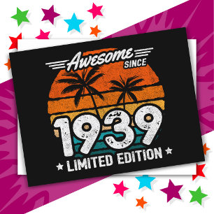 Geboren 1939 Limited Edition Retro Phantastisch se Postkarte