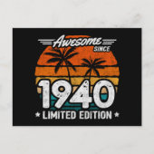 Geboren 1940 Limited Edition Retro Phantastisch se Postkarte (Vorderseite)