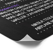 Geboren 1940 Unterschreiben für eine 80. Geburtsta Poster (Ecke)