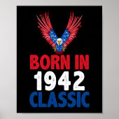 Geboren 1942 klassisch poster (Vorne)