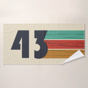 geboren 1943 Vintager Geburtstag Badehandtuch