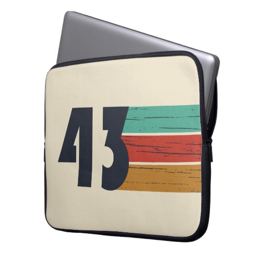 geboren 1943 Vintager Geburtstag Laptopschutzhülle (Vorderseite Links)