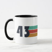 geboren 1943 Vintager Geburtstag Tasse (Links)