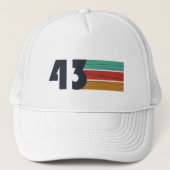 geboren 1943 Vintager Geburtstag Truckerkappe (Vorderseite)