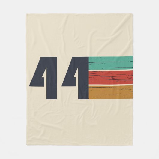geboren 1944 Vintager Geburtstag Fleecedecke (Vorderseite)