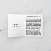 Geboren 1946 Geburtstagsspass Karte (Innenseite)