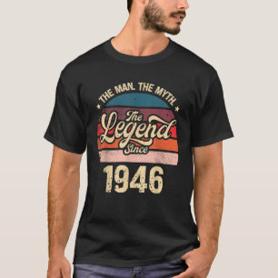 Geboren 1946 Geschenke Vintag Geburtstag Funny Mad T-Shirt
