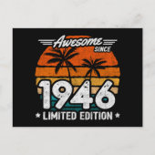 Geboren 1946 Limited Edition Retro Phantastisch se Postkarte (Vorderseite)