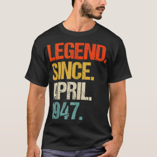 Geboren 1947 77 Jahre alt Made in 1947 77. Geburts T-Shirt