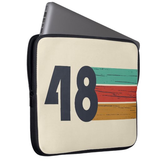 Geboren 1948 Vintager Geburtstag Laptopschutzhülle (Vorne Rechts)