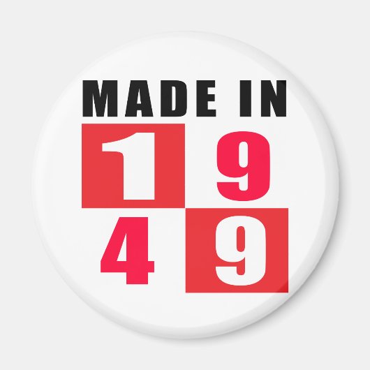 Geboren 1949 magnet (Vorne)