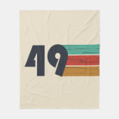 geboren 1949 Vintager Geburtstag Fleecedecke (Vorderseite)