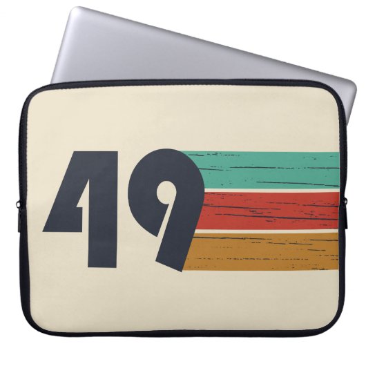 geboren 1949 Vintager Geburtstag Laptopschutzhülle (Vorderseite)