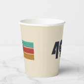 geboren 1949 Vintager Geburtstag Pappbecher (Rechts)