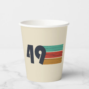 geboren 1949 Vintager Geburtstag Pappbecher