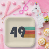 geboren 1949 Vintager Geburtstag Pappteller (Party)