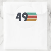 geboren 1949 Vintager Geburtstag Runder Aufkleber (Tasche)