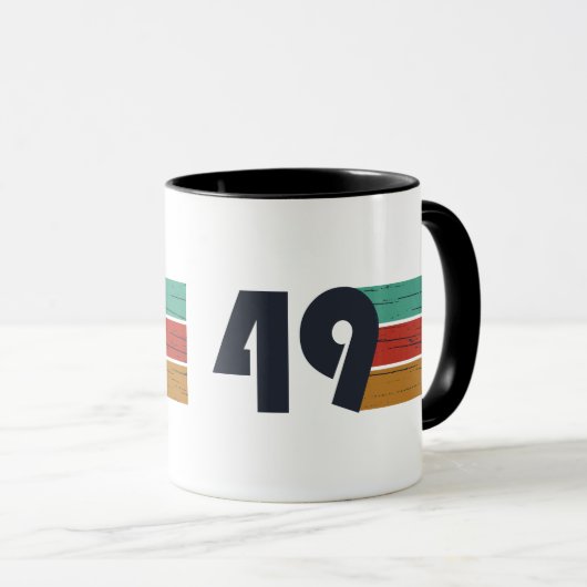 geboren 1949 Vintager Geburtstag Tasse (VorderseiteRechts)