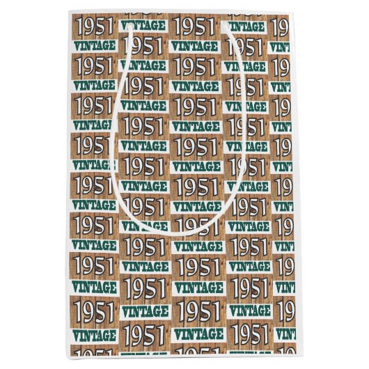 Geboren 1951 mittlere geschenktüte (Vorderseite)