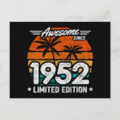 Geboren 1952 Limited Edition Retro Phantastisch se Postkarte (Vorderseite)