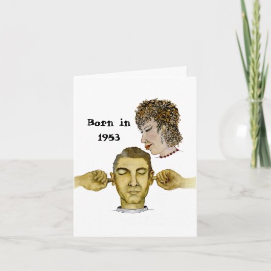 Geboren 1953 Geburtstagsspass Karte (Vorderseite)