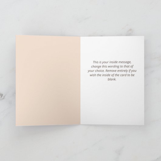 Geboren 1953 Grußkarte Karte (Innenseite)