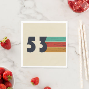 geboren 1953 Vintage Geburtstagsparty Serviette