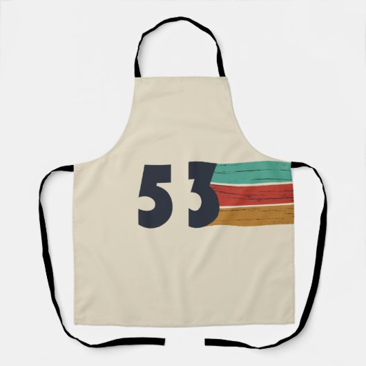 geboren 1953 Vintager Geburtstag Schürze (Vorderseite)