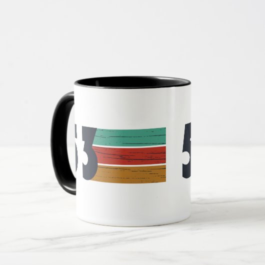 geboren 1953 Vintager Geburtstag Tasse (Vorderseite Links)