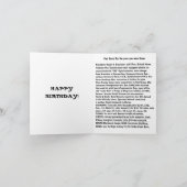 Geboren 1954 Geburtstagsspass Karte (Innenseite)